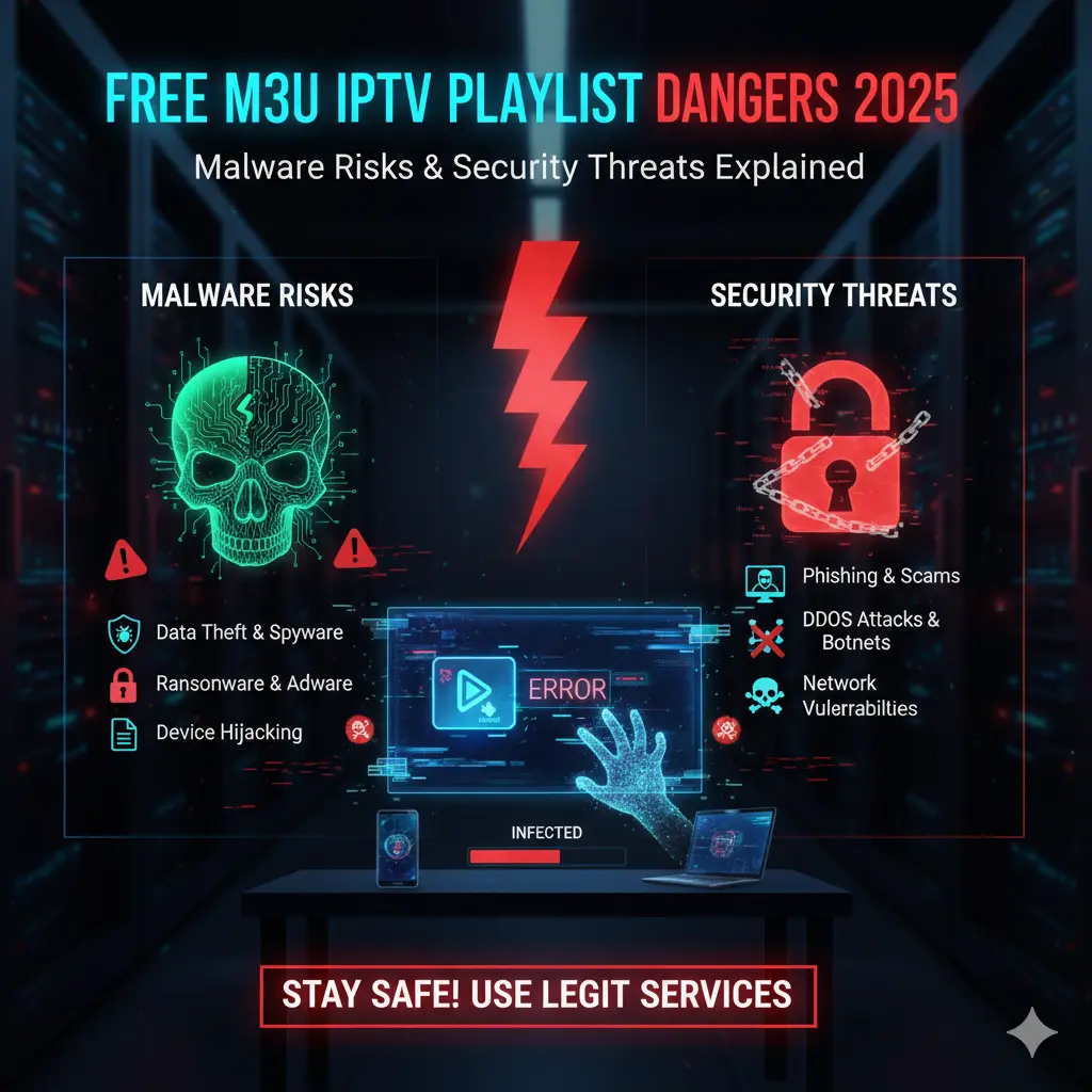 M3U Playlist Security Risks 2026: Critical Vulnerabilities in Free IPTV Exposed